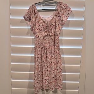 Floral Easter Dress, pink flowers